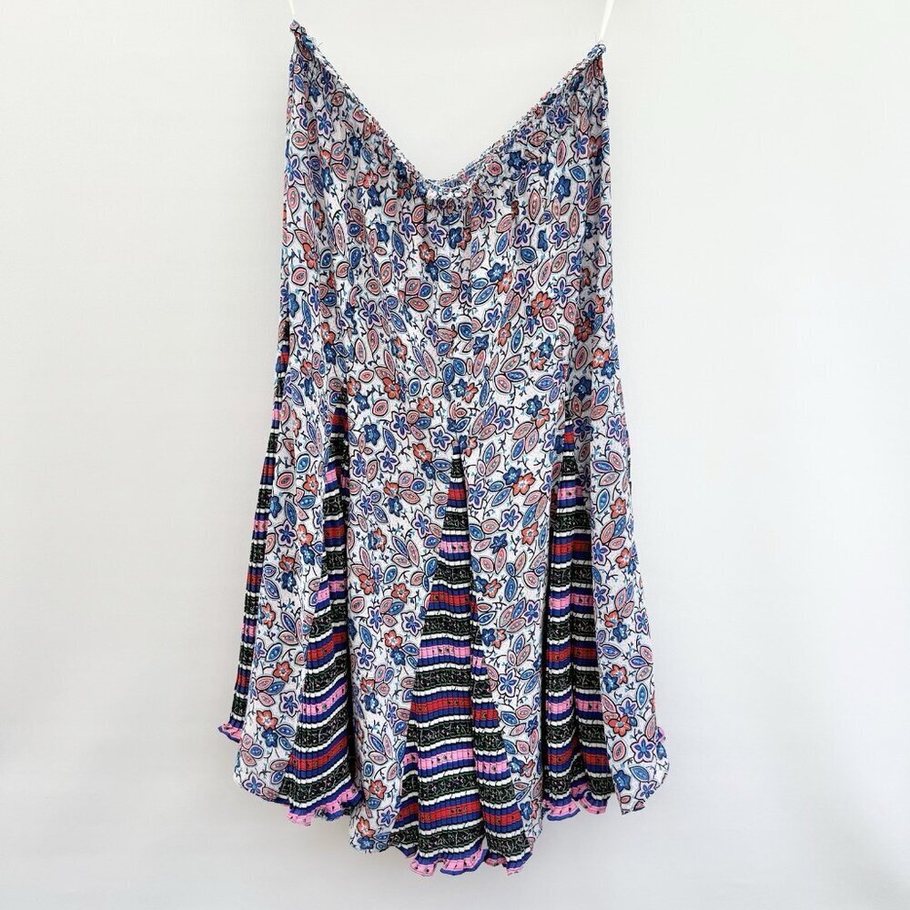 Diane Freis Georgette rare Vintage 80s Pleated Skirt full A-line sz 12